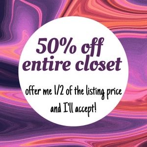 Send an offer 50% off the price!